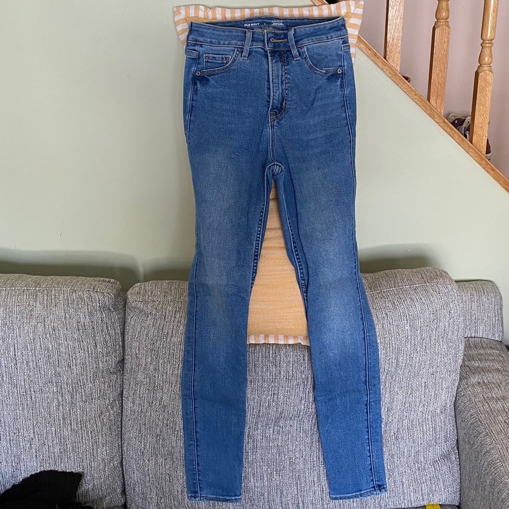 Old Navy Rockstar Super Skinny‎ Extra High Rise Jeans Size 2